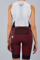 SPORTFUL Kolesarske kratke hlače z naramnicami - SUPERGIARA - bordo