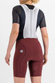 SPORTFUL Kolesarske kratke hlače z naramnicami - BODYFIT - bordo