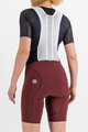 SPORTFUL Kolesarske kratke hlače z naramnicami - BODYFIT - bordo