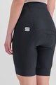 SPORTFUL Kolesarske kratke hlače brez naramnic - BODYFIT PRO - črna