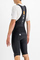 SPORTFUL Kolesarske kratke hlače z naramnicami - BODYFIT PRO THERMAL - črna
