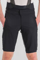 SPORTFUL Kolesarske kratke hlače brez naramnic - SUPERGIARA - črna