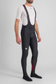 SPORTFUL Kolesarske dolge hlače z naramnicami - CLASSIC - črna/rdeča