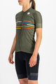 SPORTFUL Kolesarski dres s kratkimi rokavi - VELODROME - zelena