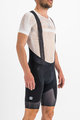 SPORTFUL Kolesarske kratke hlače z naramnicami - SHIELD - črna