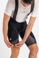 SPORTFUL Kolesarske kratke hlače z naramnicami - SHIELD - črna