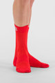 SPORTFUL Kolesarske klasične nogavice - MATCHY - rdeča