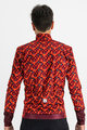 SPORTFUL Kolesarska  podaljšana jakna - PIXEL - rdeča/rjava