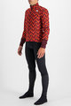 SPORTFUL Kolesarska  podaljšana jakna - PIXEL - rdeča/rjava