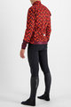 SPORTFUL Kolesarska  podaljšana jakna - PIXEL - rdeča/rjava