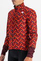 SPORTFUL Kolesarska  podaljšana jakna - PIXEL - rdeča/rjava