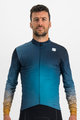 SPORTFUL Kolesarski dres z dolgimi rokavi zimski - ROCKET THERMAL - modra/rjava