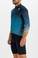 SPORTFUL Kolesarski dres z dolgimi rokavi zimski - ROCKET THERMAL - modra/rjava