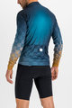 SPORTFUL Kolesarski dres z dolgimi rokavi zimski - ROCKET THERMAL - modra/rjava