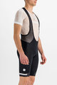 SPORTFUL Kolesarske kratke hlače z naramnicami - NEO - črna/bela