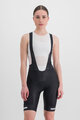 SPORTFUL Kolesarske kratke hlače z naramnicami - NEO - črna/bela