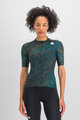 SPORTFUL Kolesarski dres s kratkimi rokavi - CLIFF SUPERGIARA - črna/turkizna