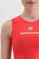 SPORTFUL Kolesarska  majica brez rokavov - PRO BASELAYER - rdeča