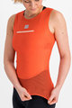 SPORTFUL Kolesarska  majica brez rokavov - PRO BASELAYER - rdeča