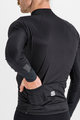SPORTFUL Kolesarski dres z dolgimi rokavi zimski - BODYFIT PRO - črna/rjava