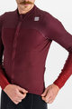 SPORTFUL Kolesarski dres z dolgimi rokavi zimski - BODYFIT PRO - bordo