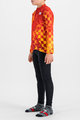 SPORTFUL Kolesarski dres z dolgimi rokavi zimski - KID THERMAL - rdeča/rumena