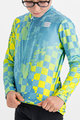 SPORTFUL Kolesarski dres z dolgimi rokavi zimski - KID THERMAL - modra/rumena