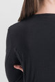 SPORTFUL Kolesarska  majica z dolgimi rokavi - MERINO - črna