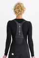 SPORTFUL Kolesarska  majica z dolgimi rokavi - MERINO - črna