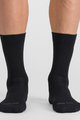 SPORTFUL Kolesarske klasične nogavice - MATCHY WOOL - črna