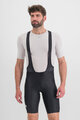 SPORTFUL Kolesarske kratke hlače z naramnicami - GIARA - črna