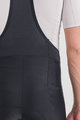 SPORTFUL Kolesarske kratke hlače z naramnicami - GIARA - črna