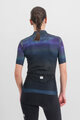 SPORTFUL Kolesarski dres s kratkimi rokavi - FLOW SUPERGIARA W - modra/črna