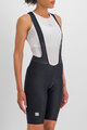 SPORTFUL Kolesarske kratke hlače z naramnicami - GIARA - črna