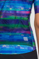 SPORTFUL Kolesarski dres s kratkimi rokavi - GLITCH BOMBER - modra