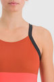 SPORTFUL Kolesarska majica brez rokavov - SNAP - vijolična/oranžna