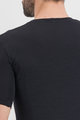 SPORTFUL Kolesarska  majica s kratkimi rokavi - MERINO LAYER - črna