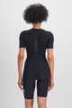 SPORTFUL Kolesarska  majica s kratkimi rokavi - MERINO - črna