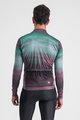 SPORTFUL Kolesarski dres z dolgimi rokavi zimski - FLOW SUPERGIARA THERMAL - zelena/vijolična