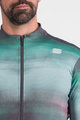 SPORTFUL Kolesarski dres z dolgimi rokavi zimski - FLOW SUPERGIARA THERMAL - zelena/vijolična