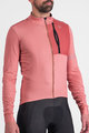 SPORTFUL Kolesarski dres z dolgimi rokavi zimski - SUPERGIARA THERMAL - rožnata