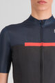 SPORTFUL Kolesarski dres s kratkimi rokavi - PISTA - modra/črna