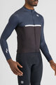 SPORTFUL Kolesarski dres z dolgimi rokavi zimski - PISTA THERMAL - črna/modra