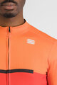 SPORTFUL Kolesarski dres z dolgimi rokavi zimski - PISTA THERMAL - rdeča/oranžna