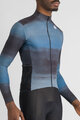 SPORTFUL Kolesarski dres z dolgimi rokavi zimski - FLOW SUPERGIARA THERMAL - modra
