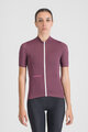 SPORTFUL Kolesarski dres s kratkimi rokavi - CLASSIC W - bordo
