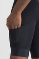 SPORTFUL Kolesarske kratke hlače z naramnicami - SUPERGIARA 2 - črna