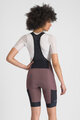 SPORTFUL Kolesarske kratke hlače z naramnicami - SUPERGIARA 2 W - vijolična
