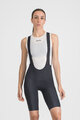 SPORTFUL Kolesarske kratke hlače z naramnicami - PULSE W - črna
