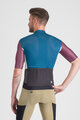 SPORTFUL Kolesarski dres s kratkimi rokavi - SUPERGIARA LOGO - modra/bordo
